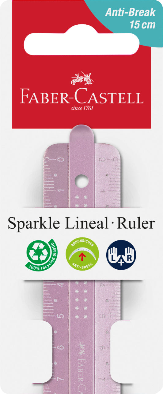 Riglă Sparkle 15 cm Faber-Castell
