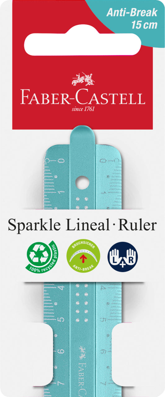 Riglă Sparkle 15 cm Faber-Castell