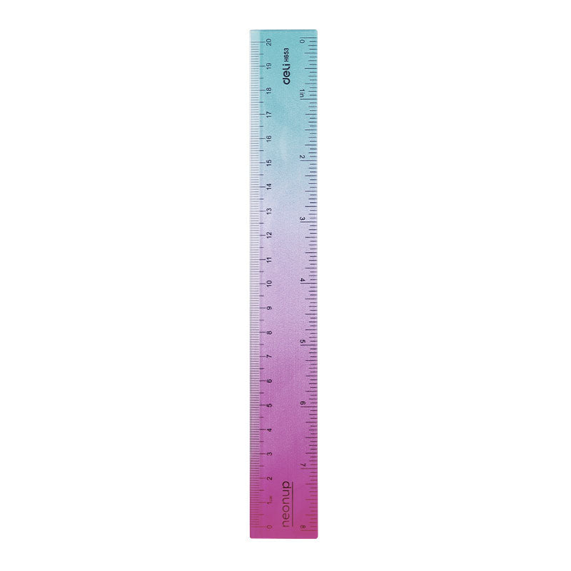 Riglă Gradient Neonup 20 cm Deli