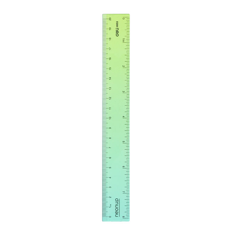 Riglă Gradient Neonup 20 cm Deli