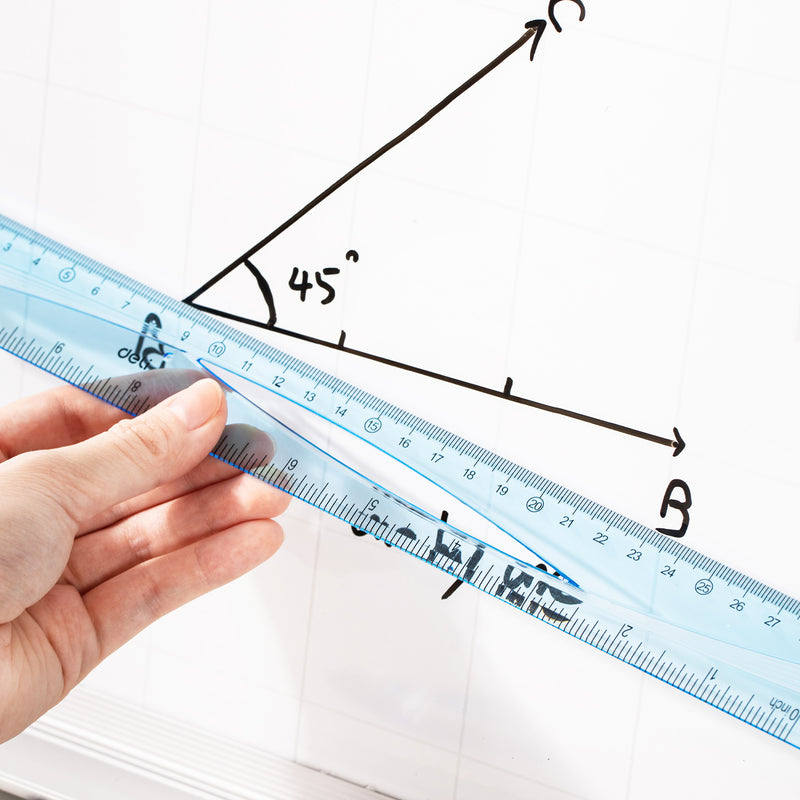 Riglă Albastră Transparentă 30 cm Deli