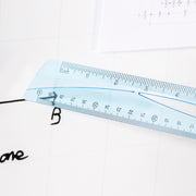 Riglă Albastră Transparentă 30 cm Deli