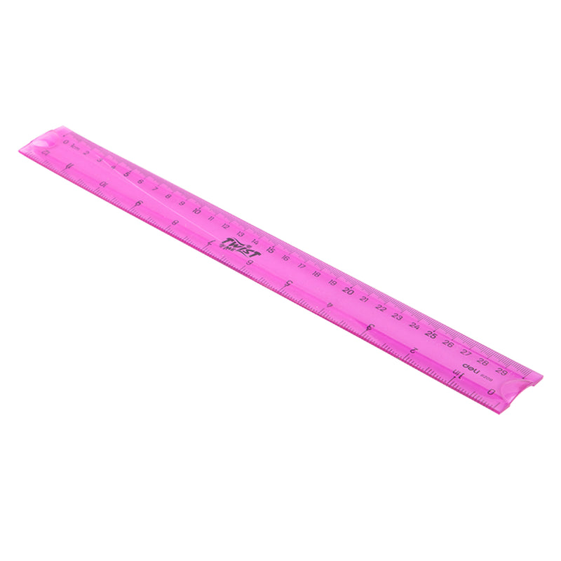 Riglă Flexibilă Color 30 cm cu Carcasă Deli