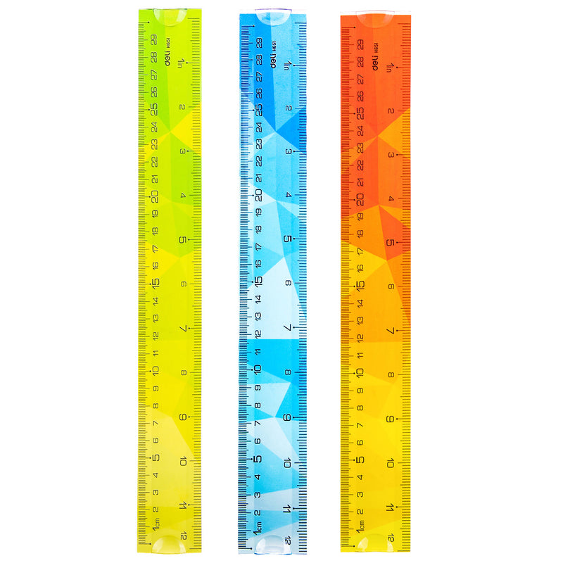 Riglă Flexibilă Multicoloră 30 cm Deli