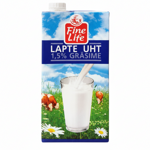 Lapte UHT 1,5% Grăsime 1L Fine Life