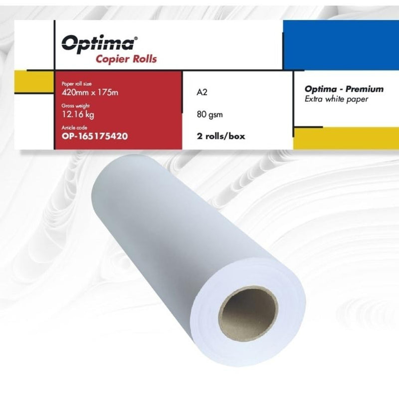Rolă Copiator A2 80g 420 mm x 175 m 2 role/cutie Premium Optima