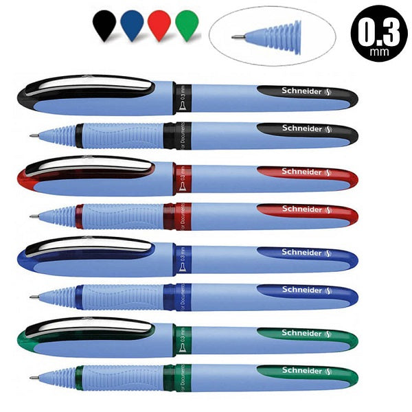 Roller One Hybrid N Vârf Needle 0,3 mm Albastru Schneider