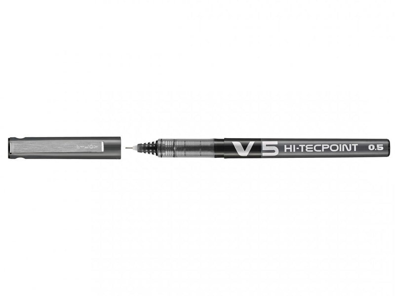 Roller Hi-Tecpoint V5 0,5 mm Negru Pilot