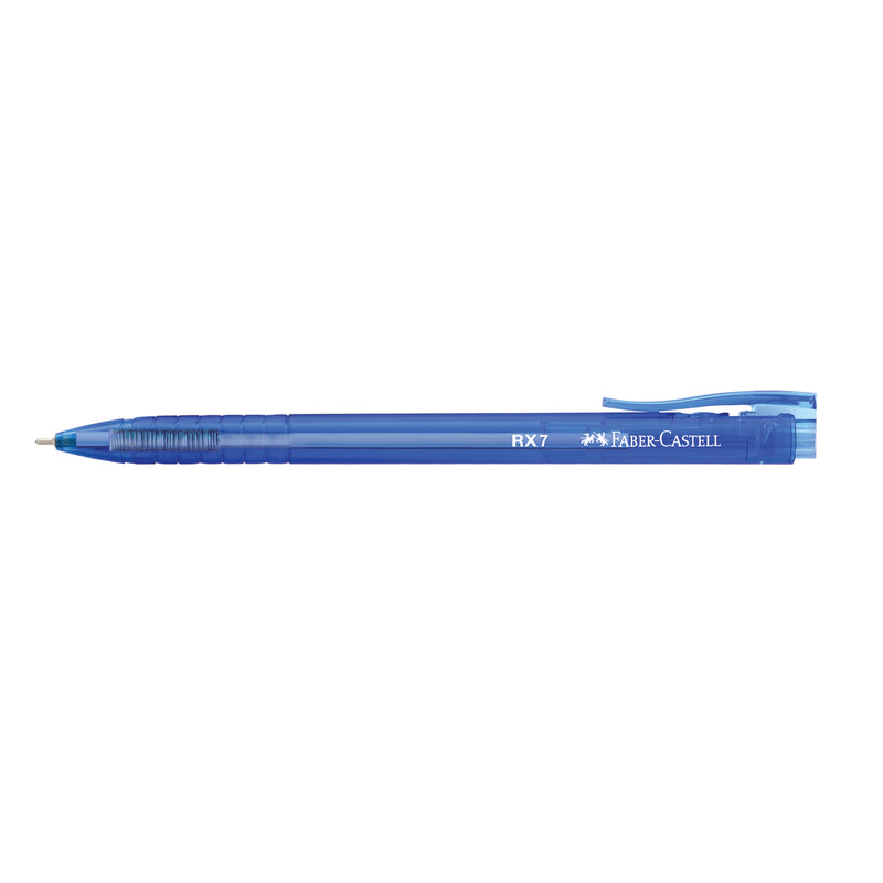 Roller Semi-Gel cu Mecanism RX7 0,7 mm Albastru Faber-Castell