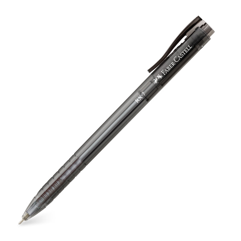 Roller Semi-Gel cu Mecanism RX7 0,7 mm Negru Faber-Castell