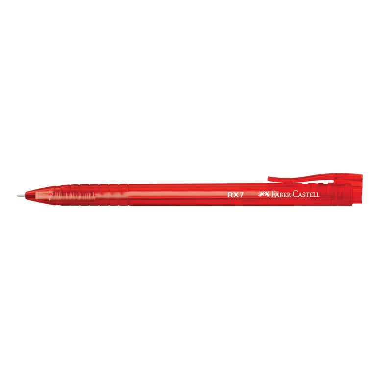 Roller Semi-Gel cu Mecanism RX7 0,7 mm Roșu Faber-Castell