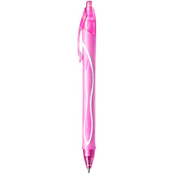 Roller Semi-Gel cu Mecanism Quick-Dry 0,7 mm Roz BIC