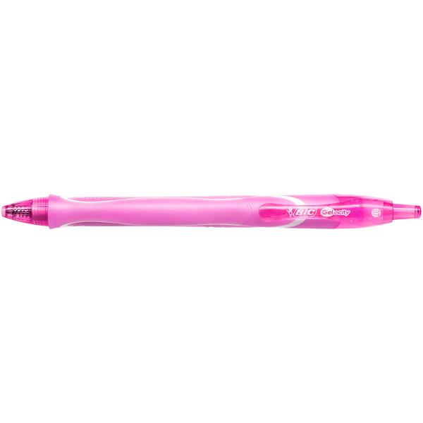 Roller Semi-Gel cu Mecanism Quick-Dry 0,7 mm Roz BIC