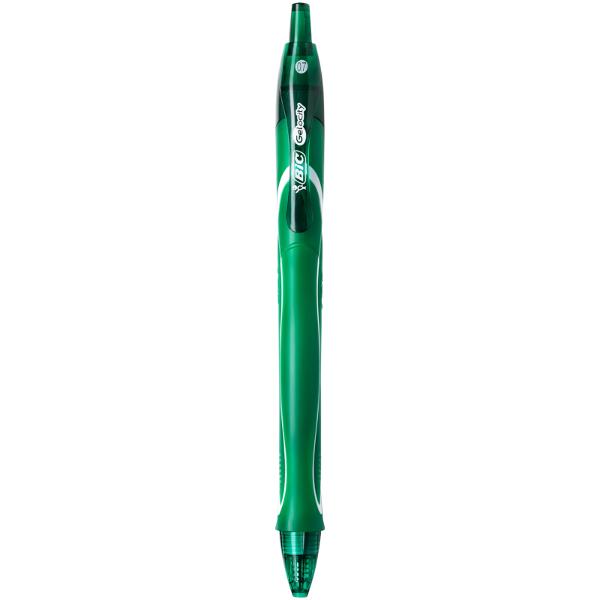 Roller Semi-Gel cu Mecanism Quick-Dry 0,7 mm Verde BIC