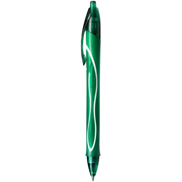 Roller Semi-Gel cu Mecanism Quick-Dry 0,7 mm Verde BIC
