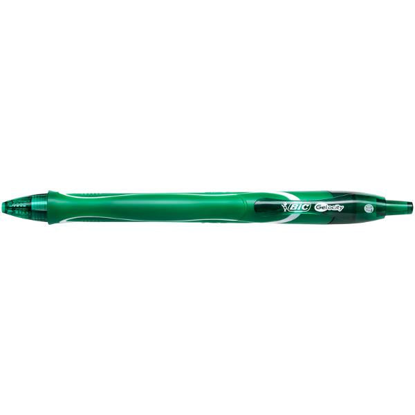 Roller Semi-Gel cu Mecanism Quick-Dry 0,7 mm Verde BIC