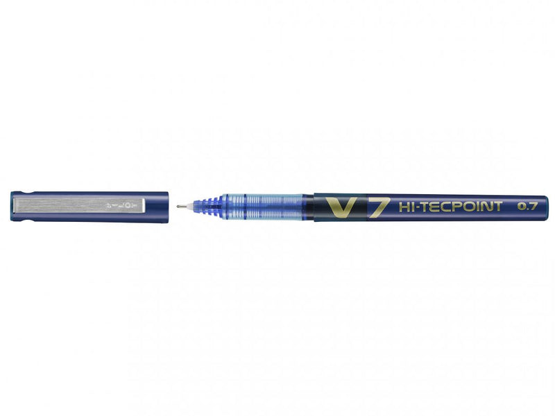 Roller Hi-Tecpoint V7 0,7 mm Albastru Pilot