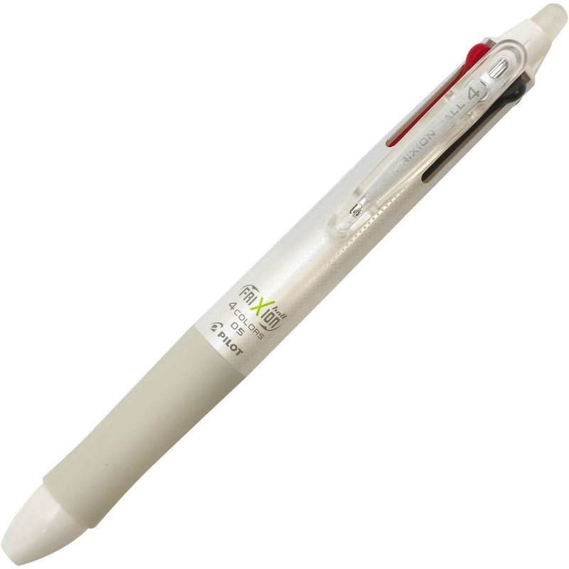 Roller FriXion cu Mecanism 4 Culori 0,5 mm Corp Alb Pilot