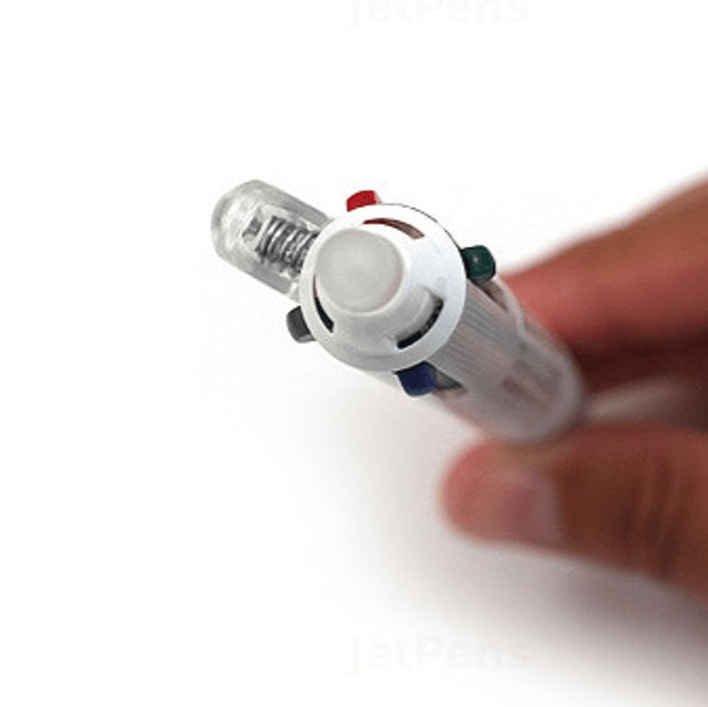 Roller FriXion cu Mecanism 4 Culori 0,5 mm Corp Alb Pilot