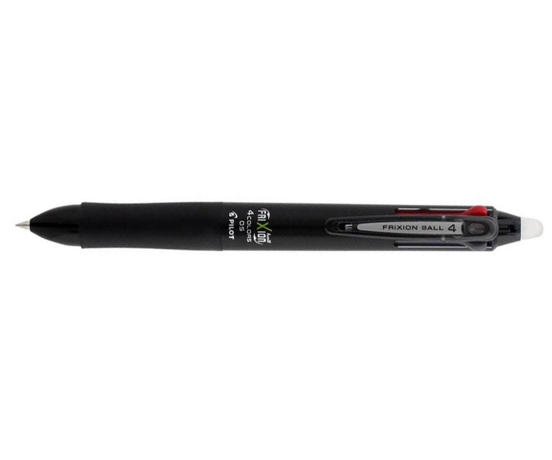 Roller FriXion cu Mecanism 4 Culori 0,5 mm Corp Negru Pilot