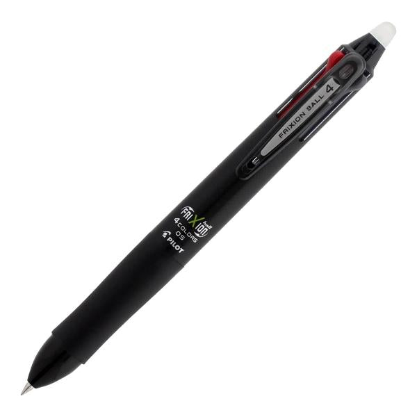 Roller FriXion cu Mecanism 4 Culori 0,5 mm Corp Negru Pilot