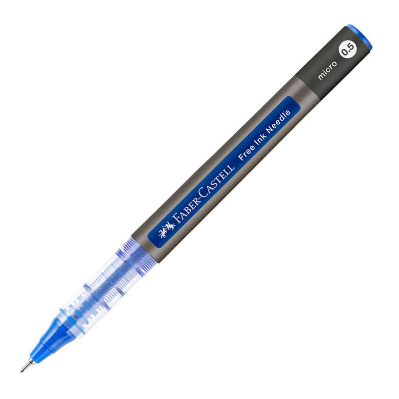 Roller Free Ink Needle Vârf Ac 0,5 mm Faber-Castell Albastru