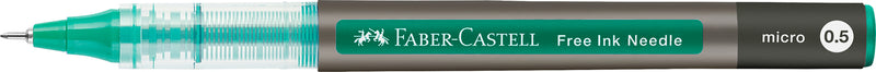 Roller Free Ink Needle 0,5 mm Verde Faber-Castell