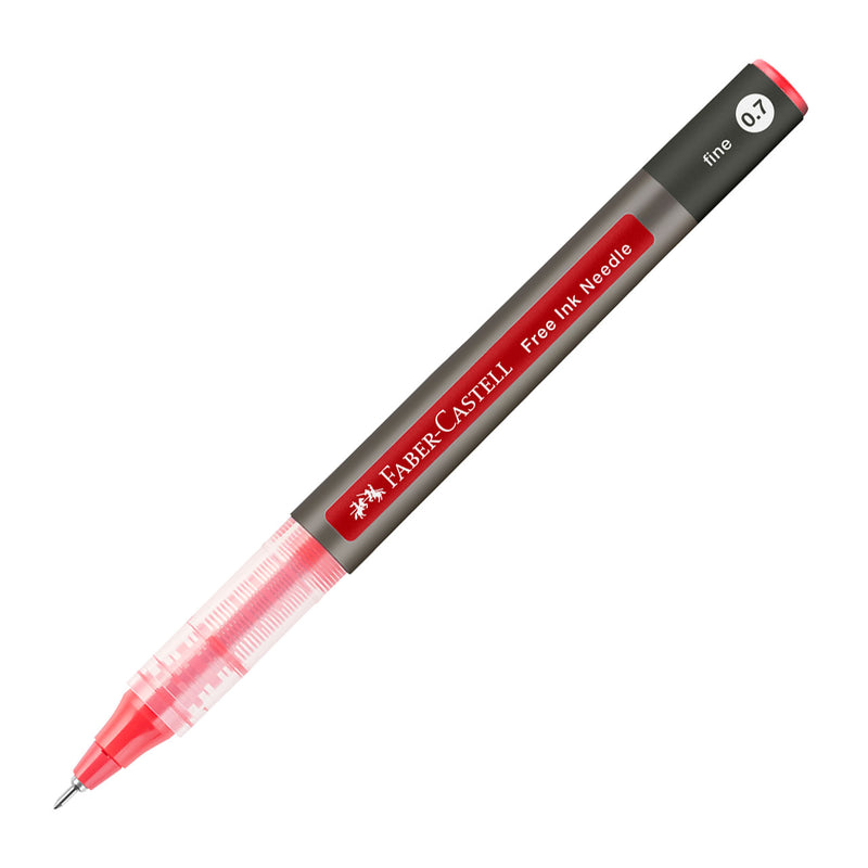 Roller Free Ink Needle Vârf Ac 0,7 mm Faber-Castell Roșu