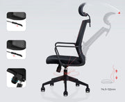 Scaun de Birou Executive Spătar Mesh cu Tetieră 4503 Deli