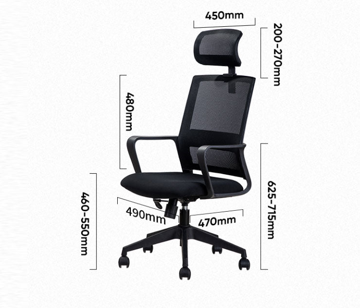 Scaun de Birou Executive Spătar Mesh cu Tetieră 4503 Deli