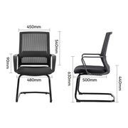 Scaun Conferință Spătar Mesh Negru 4500 Deli