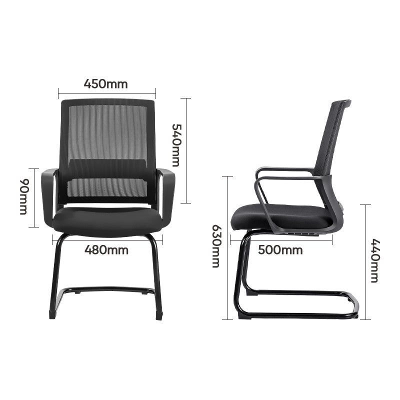 Scaun Conferință Spătar Mesh Negru 4500 Deli