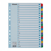 Separator index carton Mylar A-Z Esselte 225 x 297 mm