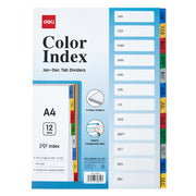Separator index plastic IAN-DEC Deli 225 x 297 mm