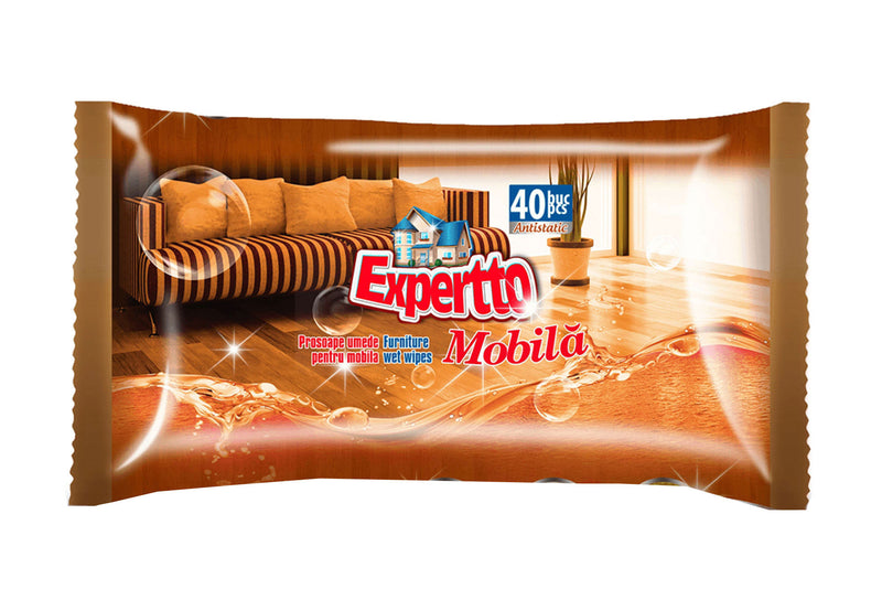 Servetele umede pentru mobila Expertto 40 buc