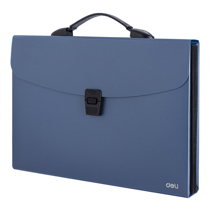 Servietă Plastic cu Mâner 13 Compartimente 332 x 235 mm Deli