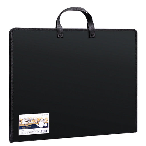 Servietă Plastic pentru Portofoliu Pictură 440 x 350 x 35 mm Neagră Deli