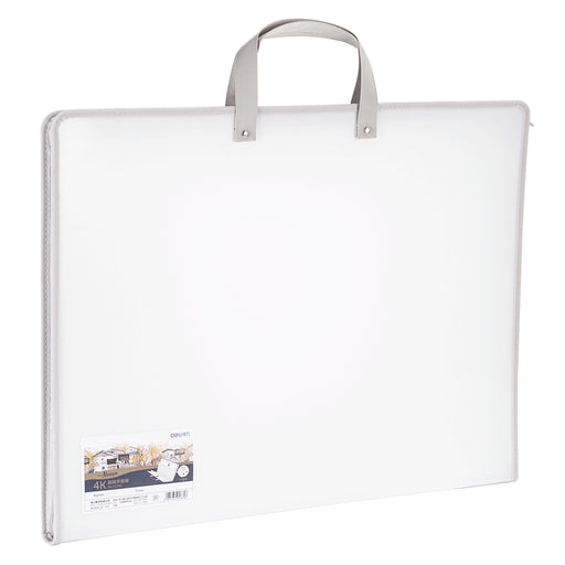 Servietă Plastic pentru Portofoliu Pictură 590 x 460 x 35 mm Albă Deli