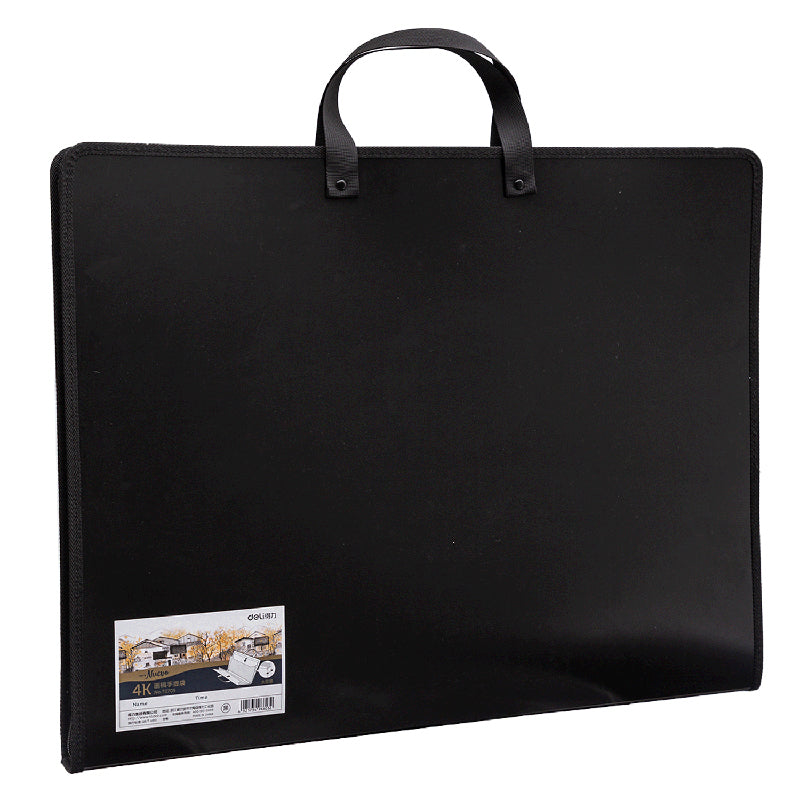 Servietă Plastic pentru Portofoliu Pictură 590 x 460 x 35 mm Neagră Deli
