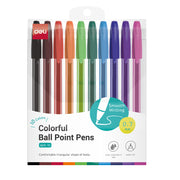 Set 10 Pixuri de Unică Folosință Culori Diverse 0,7 mm Q69 Deli