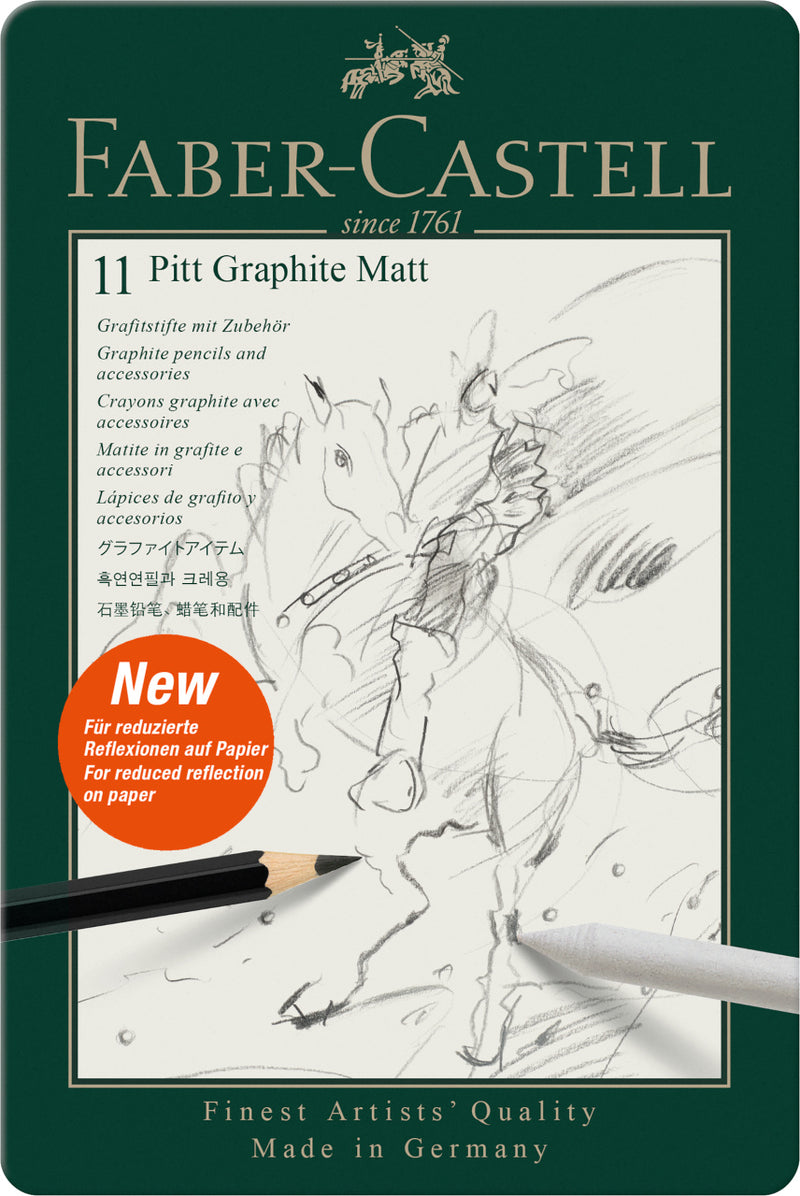 Set Creioane Grafit Mat Pitt 11 Buc Faber-Castell
