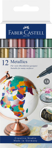 Set Markere Metallics 12 buc Faber-Castell