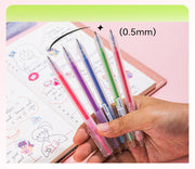 Set 12 Pixuri cu Gel cu Mecanism 0,5 mm InDelight Deli
