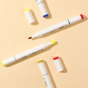 Set 12 Markere Sketching Vârf Dublu Color Emotion Cutie Plastic Deli