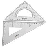 Set 2 Echere Transparente 23 cm Deli