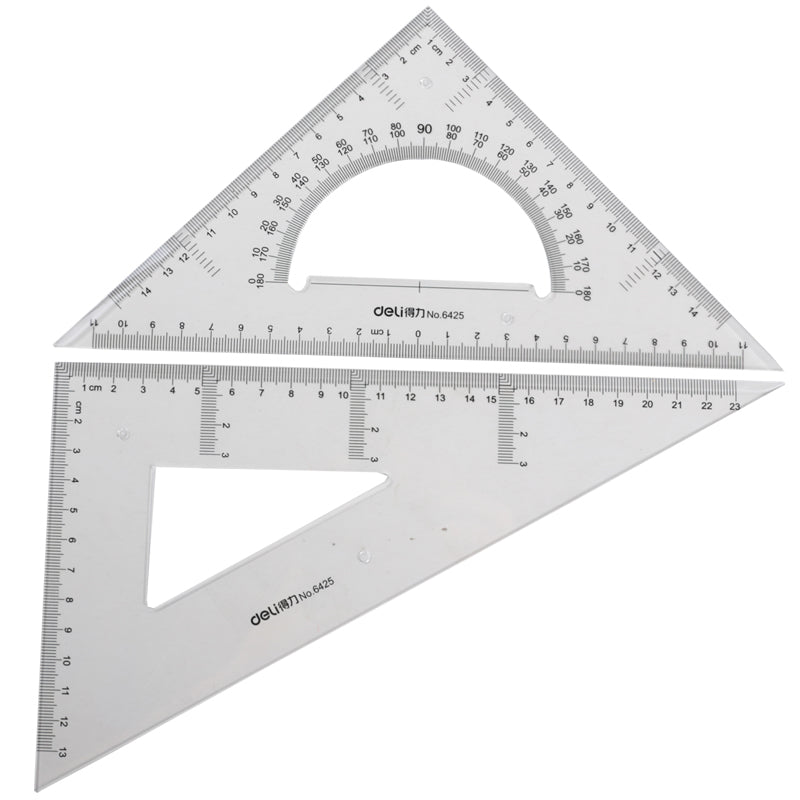 Set 2 Echere Transparente 23 cm Deli
