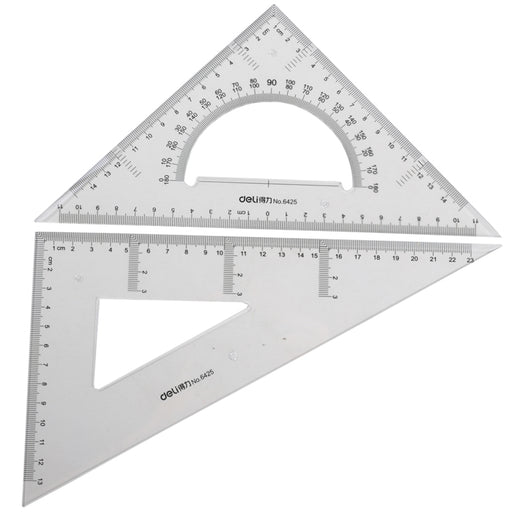 Set 2 Echere Transparente 23 cm Deli