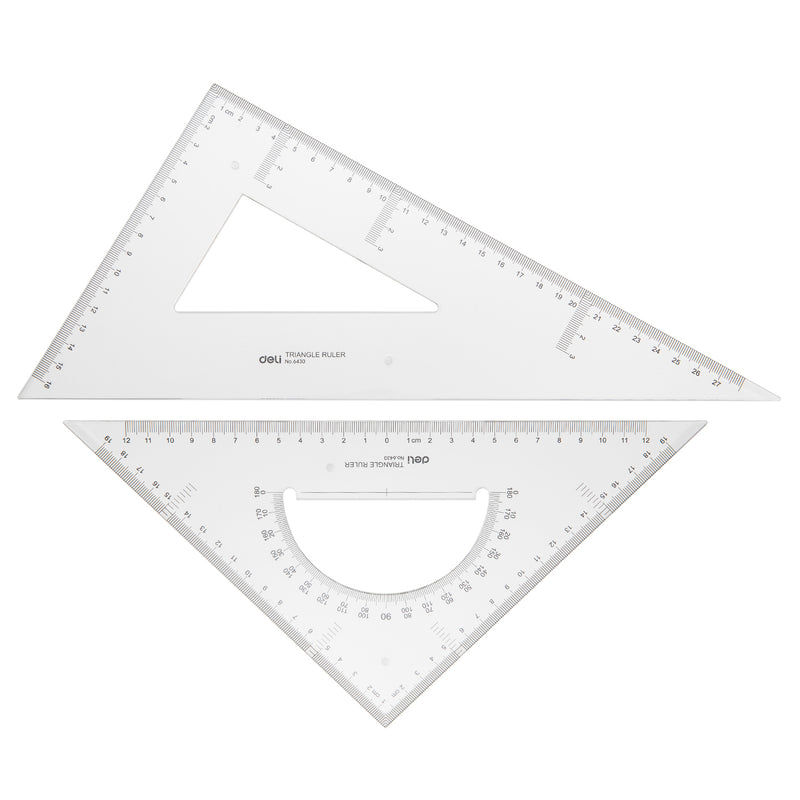 Set 2 Echere 28 cm Transparente Deli