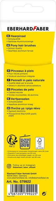 Set Pensule Vârf Rotund Nr. 4, 6, 8, 12 4 buc Eberhard Faber