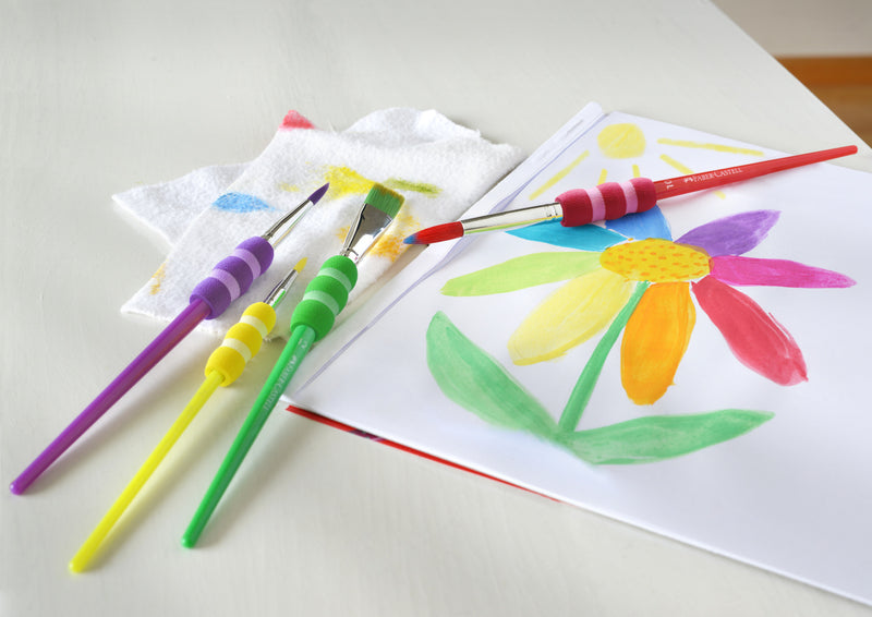 Set 4 Pensule Soft Touch (Nr. 2, 6, 10, 12) Faber-Castell